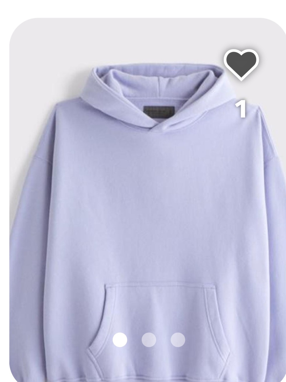 Men's Abercrombie & fitch periwinkle essential Pullover Hoodie hoody m medium